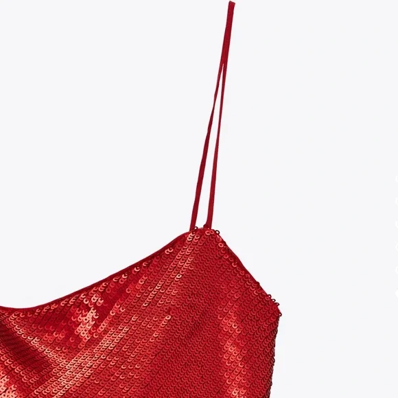 Sold❌ ZARA Perfect Red Dress - Picture 7 of 9